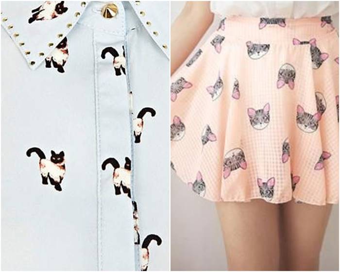 แฟชั่น Cat Print