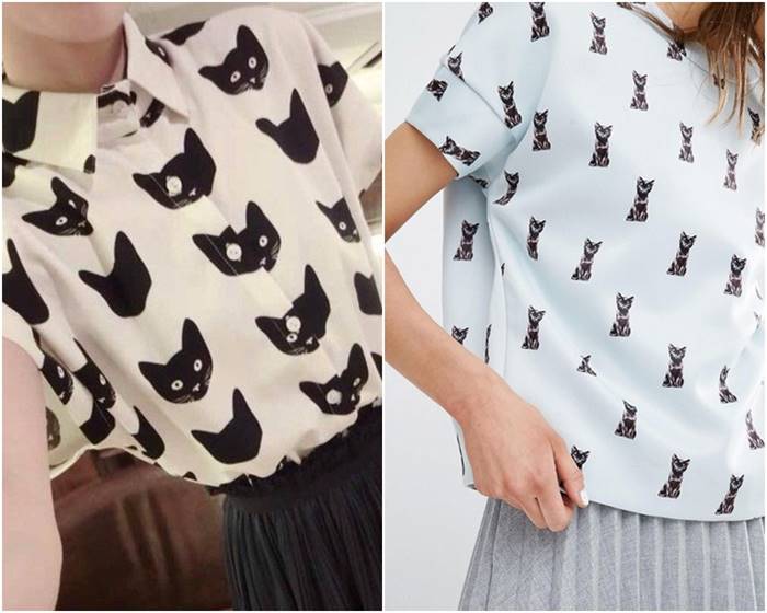 แฟชั่น Cat Print