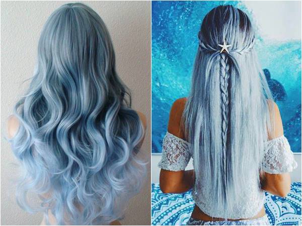 Frozen Blue Hair 