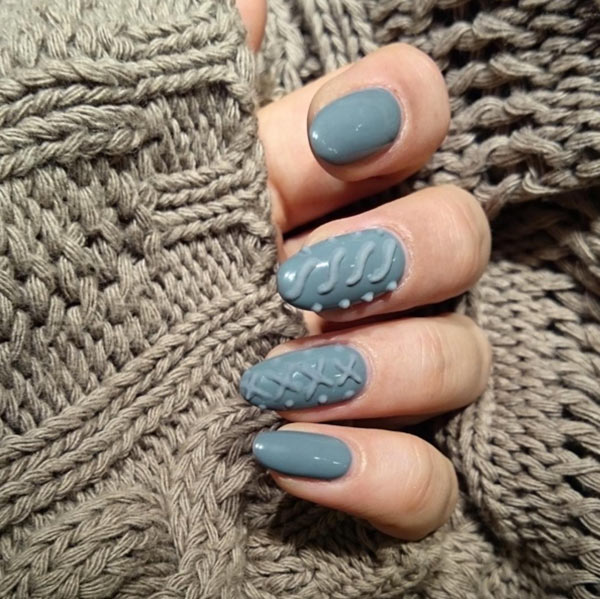 textured_sweater_gel_nail_art_designs